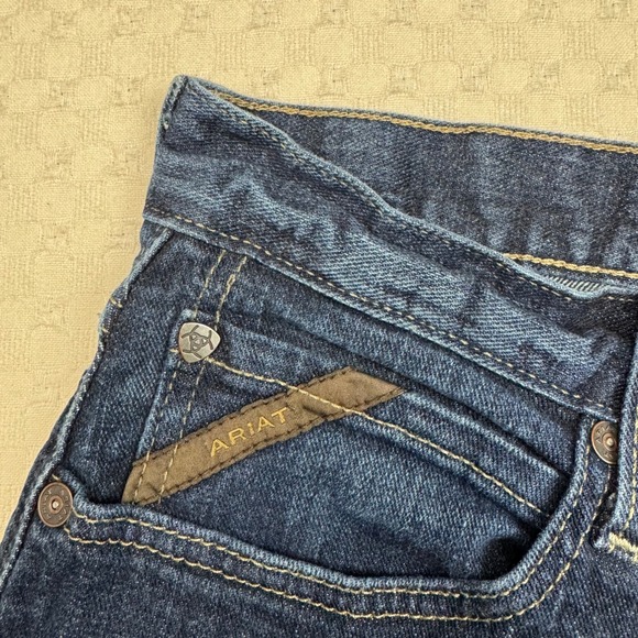 Ariat M7 Legacy Jeans Slim Fit Straight Leg Dark Wash Denim Mens 34x33 Western - Picture 12 of 15